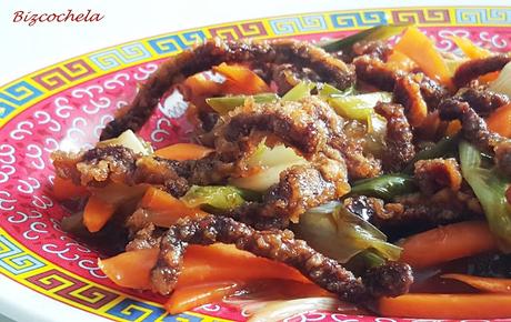 TERNERA CRUJIENTE AGRIPICANTE: CRISPY SHREDDED BEEF