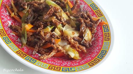 TERNERA CRUJIENTE AGRIPICANTE: CRISPY SHREDDED BEEF