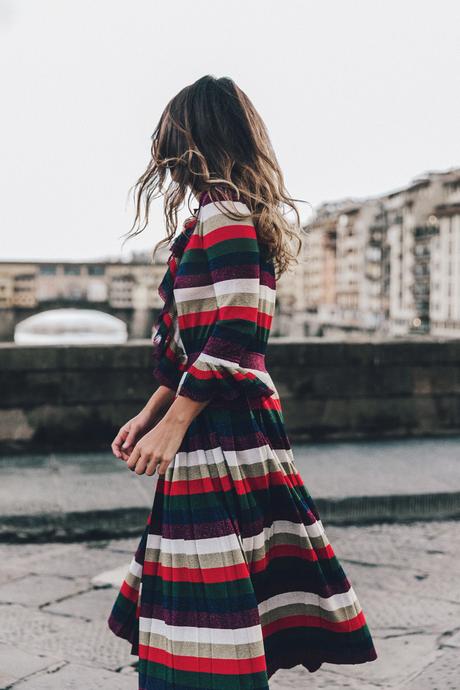 Fireze4Ever Style Lab I Firenze4Ever-Luisa_VIa_Roma-Gucci_Striped_Dress-Gucci_Gold_Sandals-Outfit-Florence-Street_Style-35