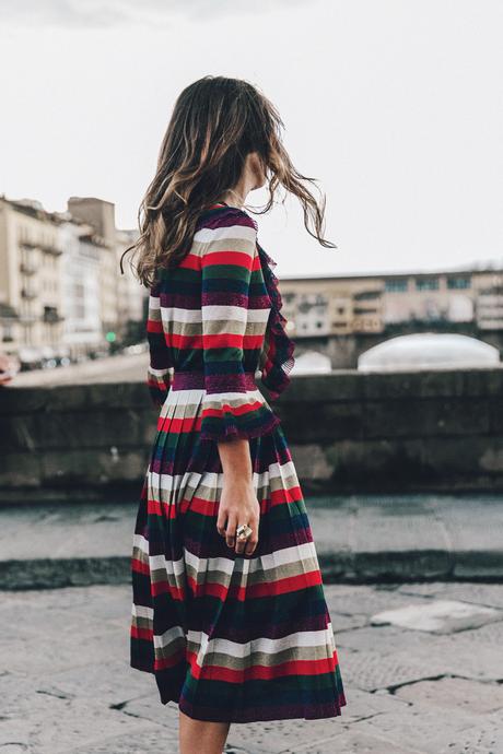 Fireze4Ever Style Lab I Firenze4Ever-Luisa_VIa_Roma-Gucci_Striped_Dress-Gucci_Gold_Sandals-Outfit-Florence-Street_Style-36