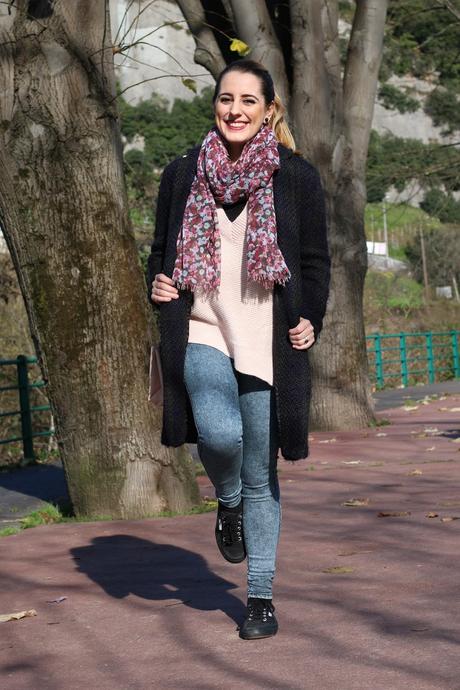 Outfit sportychic en rosa