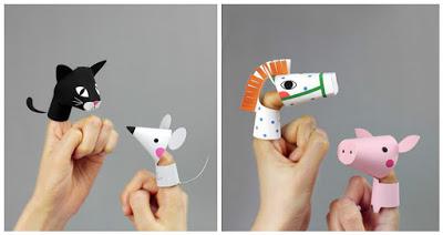 Divertidos Titeres de papel para hacer con los niños