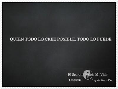 Todo lo puedes, si lo crees así Todo lo puedes, si lo crees así