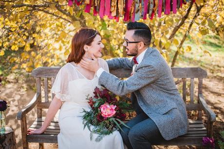 Boda en tonos Marsala