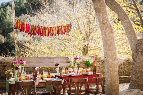 Boda en tonos Marsala