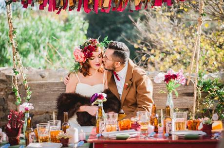 Boda en tonos Marsala