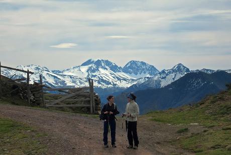 Picos la Berza y Redondo desde Taja