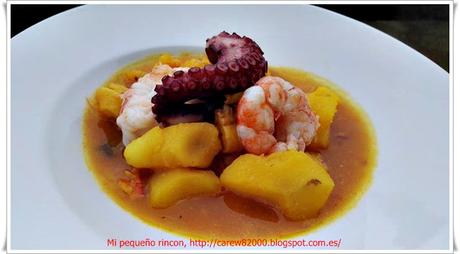 Patatas guisadas con pulpo Patatas guisadas con pulpo