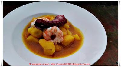 Patatas guisadas con pulpo Patatas guisadas con pulpo