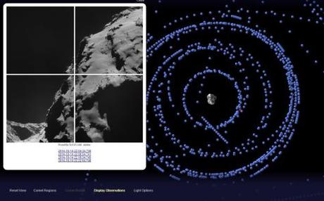 Paseando por un cometa observations