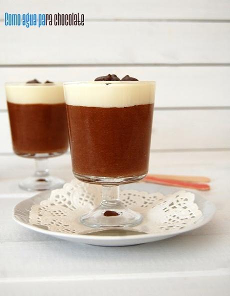 COPAS MOUSSE DE DOS CHOCOLATES. COPAS MOUSSE DE DOS CHOCOLATES.