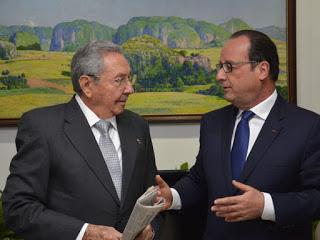 Una ineficaz campaña anticubana ante la visita de Raúl Castro a Francia