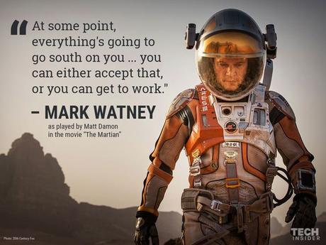 The Martian movie quote. I surprisingly liked this movie!: 