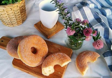 Receta donuts de azúcar y canela al horno