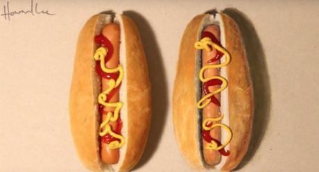 El nuevo reto de Internet ¿Cuál hot dog es real y cuál es dibujado?