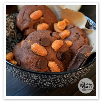 COOKIES DE CHOCOLATE Y MANTEQUILLA DE CACAHUETE / PEANUT BUTTER AND CHOCOLATE COOKIES COOKIES DE CHOCOLATE Y MANTEQUILLA DE CACAHUETE / PEANUT BUTTER AND CHOCOLATE COOKIES