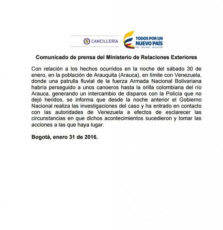 Militares de Colombia y Venezuela intercambian disparos en zona fronteriza 56ae400cc36188a5038b45fd