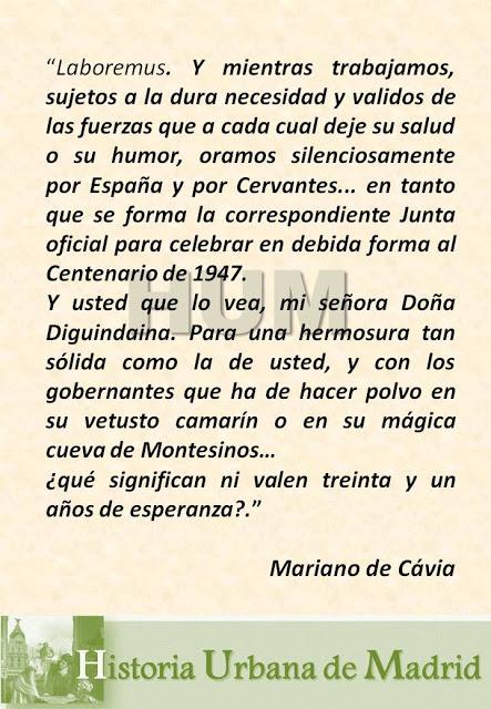 Madrid, cien años atrás. Centenario de Cervantes postergado. Enero de 1916