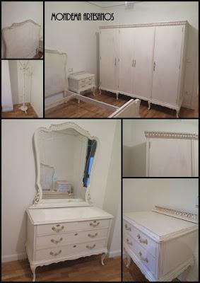 Proceso y resultado final de dormitorio clásico lacado en blanco