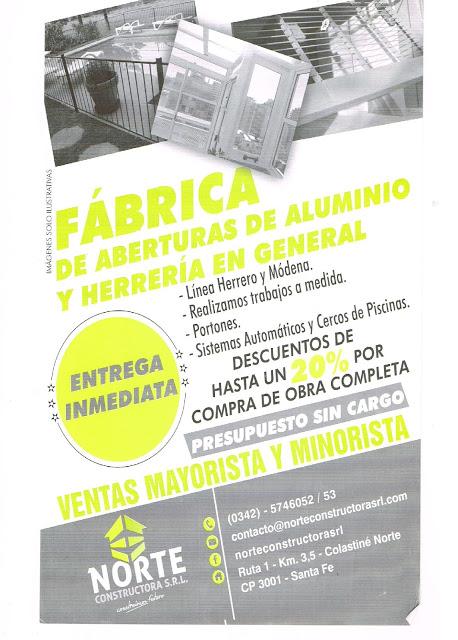 Aberturas de Aluminio y Herrería en General