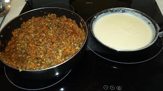 Lasaña a la boloñesa con berenjena y bechamel casera Lasaña a la boloñesa con berenjena y bechamel casera