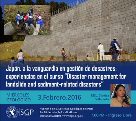 Próximo Miércoles Geológico (3 de febrero) con la MSc. Sandra Villacorta Próximo Miércoles Geológico (3 de febrero) con la MSc. Sandra Villacorta