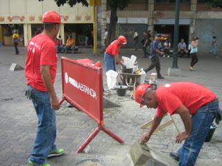 EL RECREO - PDVSA-LA ESTANCIA CONTINÚAN LAS OBRAS DE MANTENIMIENTO EN EL BULEVAR DE SABANA GRANDE