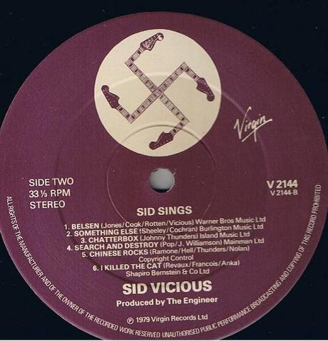 Sid vicious -Sid sings Lp 1979