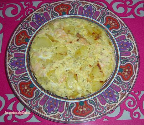 Tortilla de salmón fresco Tortilla de salmón fresco