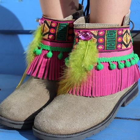 Sandalias Ibiza Style Cubre botas fucsia