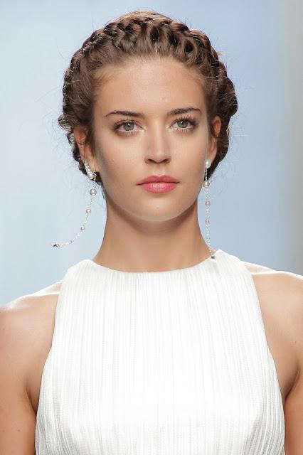 tendencias: peinados novia 2016 peinado con trenzas
