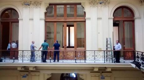 Chávez y Kirchner salen de La Casa Rosada