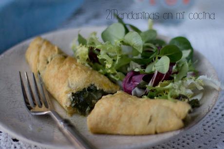 Tortilla francesa con acelgas.