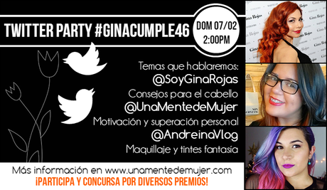 Twitter Party #GinaCumple46