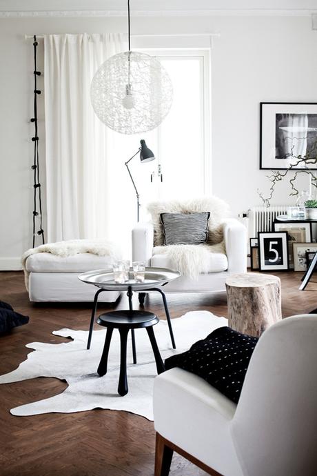 White, Black & Grey Home