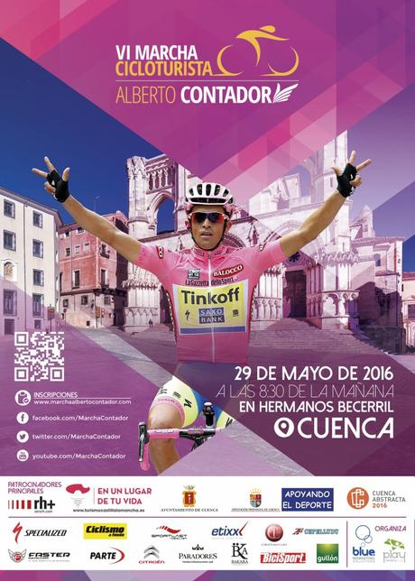 La VI Marcha Alberto Contador tendrá lugar el 29 de Mayo en Cuenca La VI Marcha Alberto Contador tendrá lugar el 29 de Mayo en Cuenca
