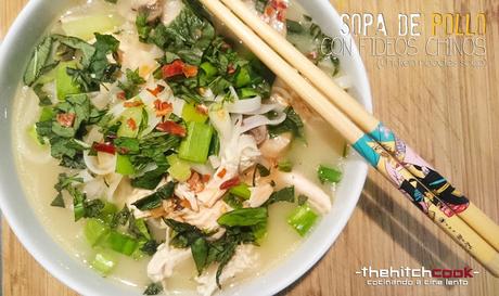 SOPA DE POLLO CON FIDEOS CHINOS SOPA DE POLLO CON FIDEOS CHINOS