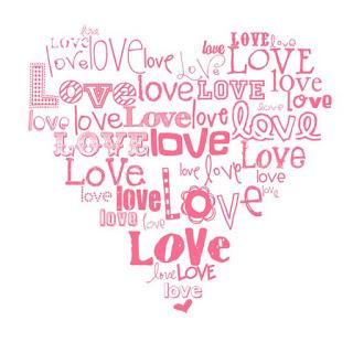 Love Love Love - San Valentine's Greeting Card.
