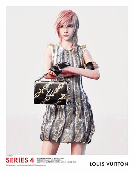 Lightning de Final Fantasy Modelo Virtual en la campaña Primavera Verano Louis Vuitton 2016