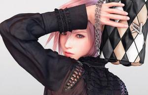 Lightning de Final Fantasy Modelo Virtual en la campaña Primavera Verano Louis Vuitton 2016