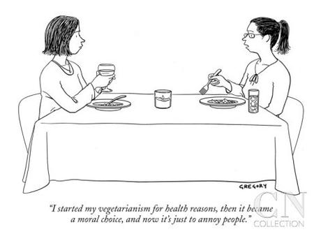 ¿Soy vegetariano? The New Yorker - Vegetarianism (joke; chiste)