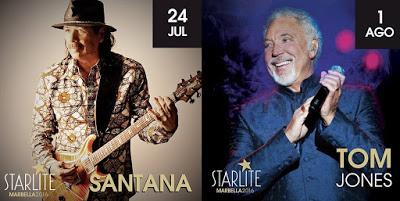 Santana y Tom Jones estarán en el festival Starlite Marbella