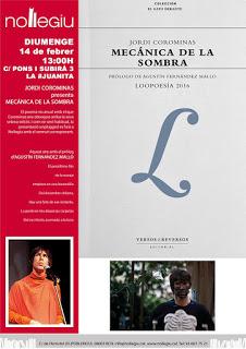 Domingo 14, 13 horas, Unplugged inaugural de Mecánica de la sombra en Nollegiu Domingo 14, 13 horas, Unplugged inaugural de Mecánica de la sombra en Nollegiu