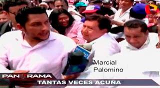 Sucedió durante frustrada marcha de desagravio a Cesar Acuña.: MARCIAL ALCIBÍADES PALOMINO ARROLLA A REPORTERA DE PANORAMA…