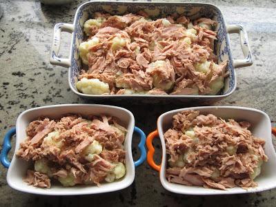 Coliflor con atún