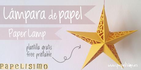 lámpara de papel