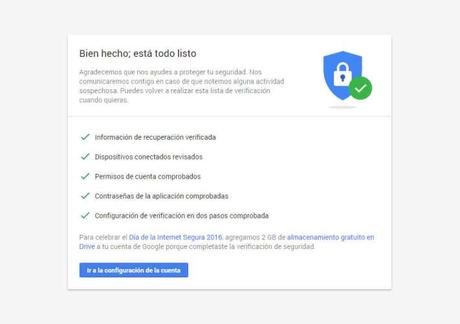 Google regala 2GB en Drive por el día del Internet seguro