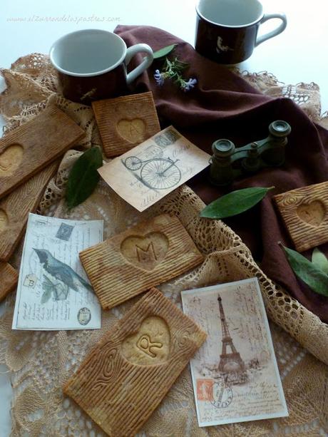 Galletas Corazón Tronco de Árbol San Valentín