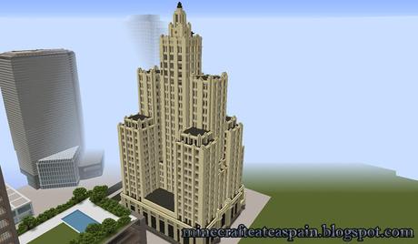 Réplica Minecraft: Bank of America Building, Providence, Rhode Island, Estados Unidos.