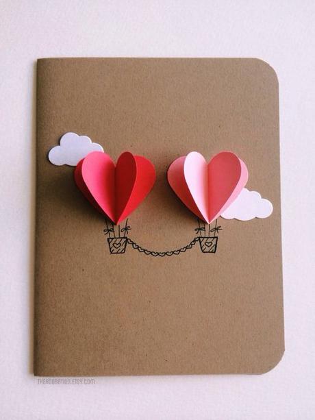 ¡Tarjetita con corazones! #SanValentín #ValentinesDay #card #hearts: 